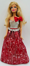 Mattel Barbie Holiday Wishes Doll In Red & Silver Dress Christmas Barbie 2009
