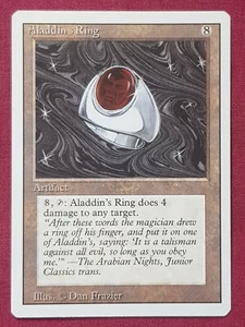 Magic The Gathering REVISED EDITION ALADDIN'S RING artifact card MTG - Picture 1 of 2