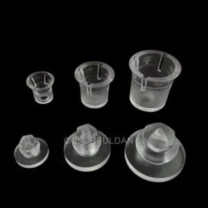 100X PC Versteckte Abstandshalter Acryl Nagel Halterung Unsichtbare Kunststoff Schrauben für Schilder - Bild 1 von 21