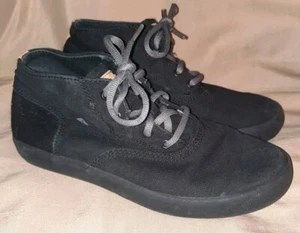 Sperry Top Sider scarpe da ginnastica per bambini Wahoo Mid in tela giovani taglia 4 nere - Foto 1 di 6