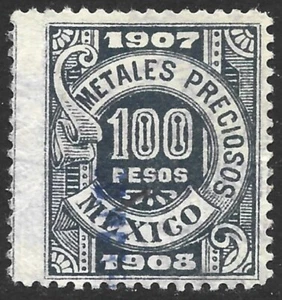 Mexico 1907 METALES PRECIOSOS Revenue Tax Precious metal prod. and sale #MP 52 - Picture 1 of 1