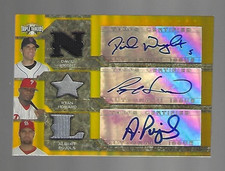 Albert Pujols David Wright 2008 Topps Triple Threads Relics Autographs 6/9  ⚾