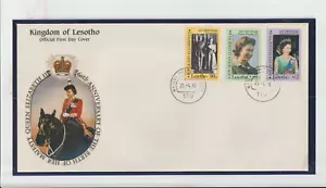 LESOTHO 1988 40th WEDDING ANNIVERSARY FDC, SG 636-638, SC 636-638 - Picture 1 of 2