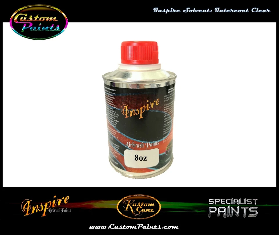 INSPIRE INTERCOAT 透明 8 盎司瓶定制油漆,AIRBRUSH,汽车油漆,艺术家 — 第 1/1 张图片