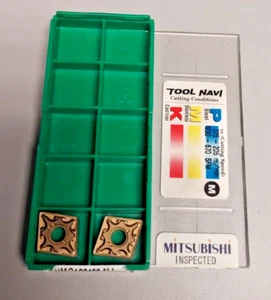 Materiales Mitsubishi: Inserto de torneado: CNMGT20408-MA, CNMG432MA, UE6105, paquete de 2 - Imagen 1 de 3