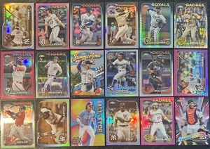 2024 Topps Chrome Refractor, Insert Card Lot (18) - Playoff Teams, RC - Picture 1 of 2