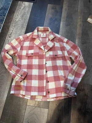 Simply Southern Shacket Feminino Tamanho XL Rosa Xadrez Flanela Botão Para Cima Fofo - Imagem 1 de 4