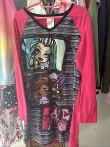 Monster High Girls Nightgown Pajamas Size 10/12 Pre-owned - Picture 1 of 7