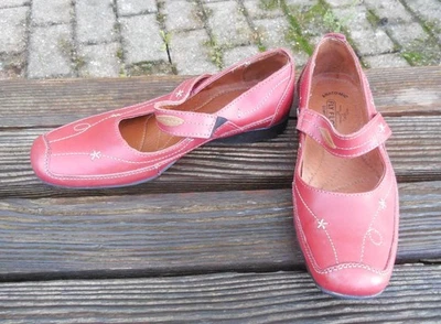 Zapato cómodo Fly Flot cuero rojo anotómico talla 5 (38) Foto 1 de 4