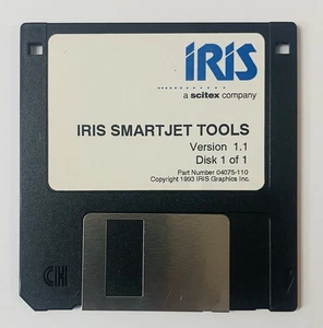 IRIS SmartJet Tools v1.1 (1993) Printer Utility Software, 3.5” Floppy Disk [Mac] - Picture 1 of 4
