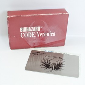 BIOHAZARD Resident Evil CODE VERONICA Limited Rockfort Prison Metal Plate 2201
