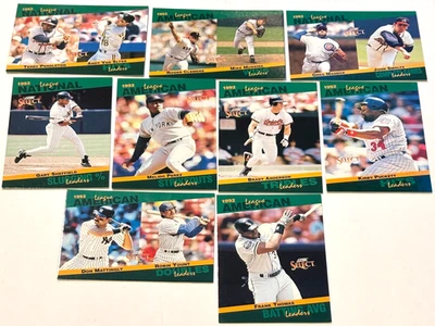 1993 Score Select LEAGUE LEADERS Baseball Inserts Complete Your Set, You Pick 1 - Image 1 of 2