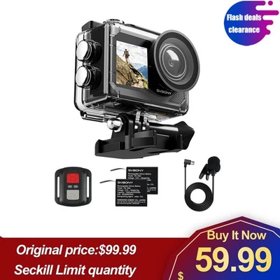 SVBONY SVGo2 Action Camera 4K/30fps IPX8 Waterproof for Sports Surfing - Image 1 of 4