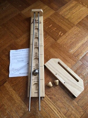 VTG Rolling Ball Shoot The Moon Gravitation Hardwood Steel Orig Box Instructions - Image 1 of 4