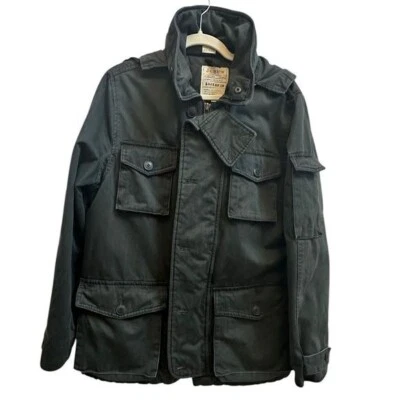 J экипажа утилиты поле Chore амбара пальто мужской маленький сломанный в синий серый тяжелый с капюшоном - Изображение 1 из 4