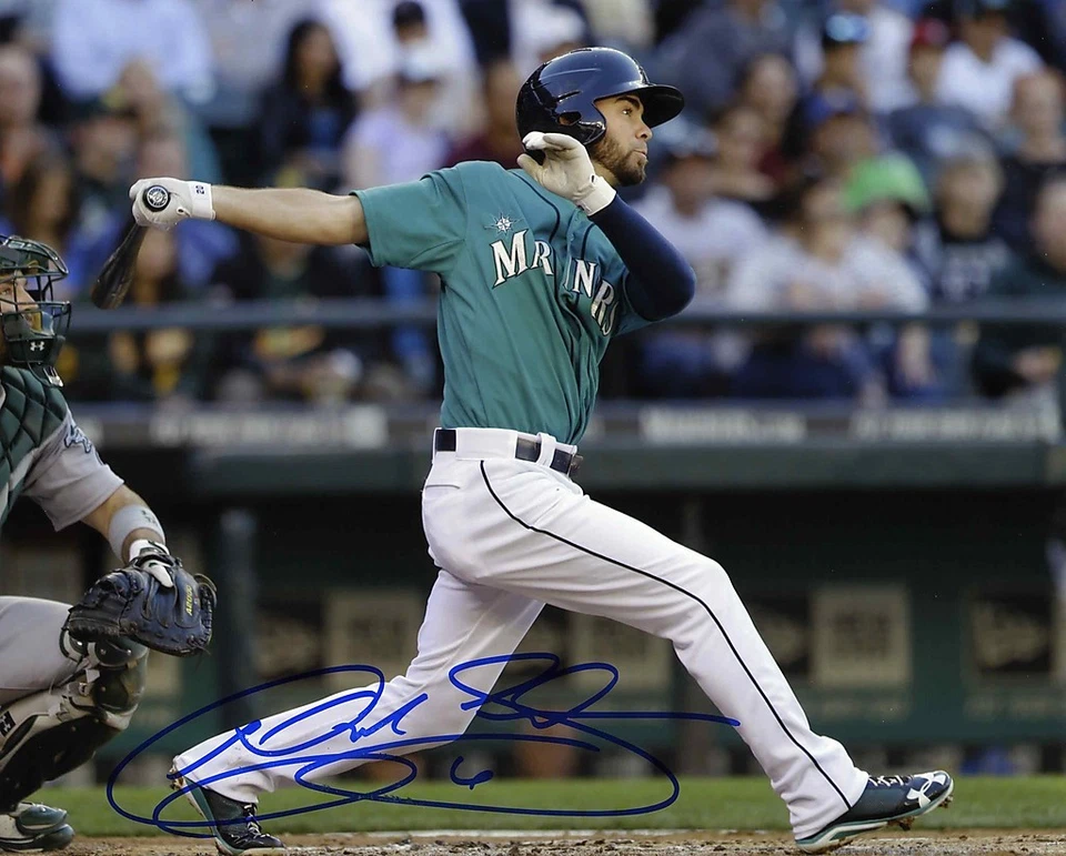 NICK FRANKLIN AUTOGRAPHED AUTO SIGNED 8X10 PHOTO SEATTLE MARINERS COA BATTING - Image 1 of 1