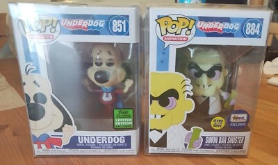 Funko Pop-Animation-Underdog (Eccc 2021 Exclusive) e Simon Bar Sinister (Gemini) - Immagine 1 di 4