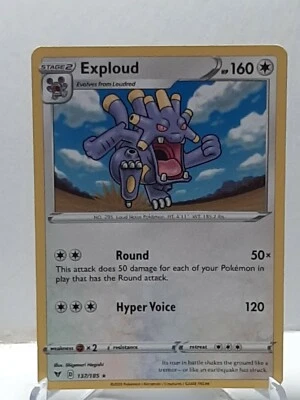 Exploud 137/185 Pokemon Vivid Voltage Rare Colorless New Fresh - Image 1 of 4