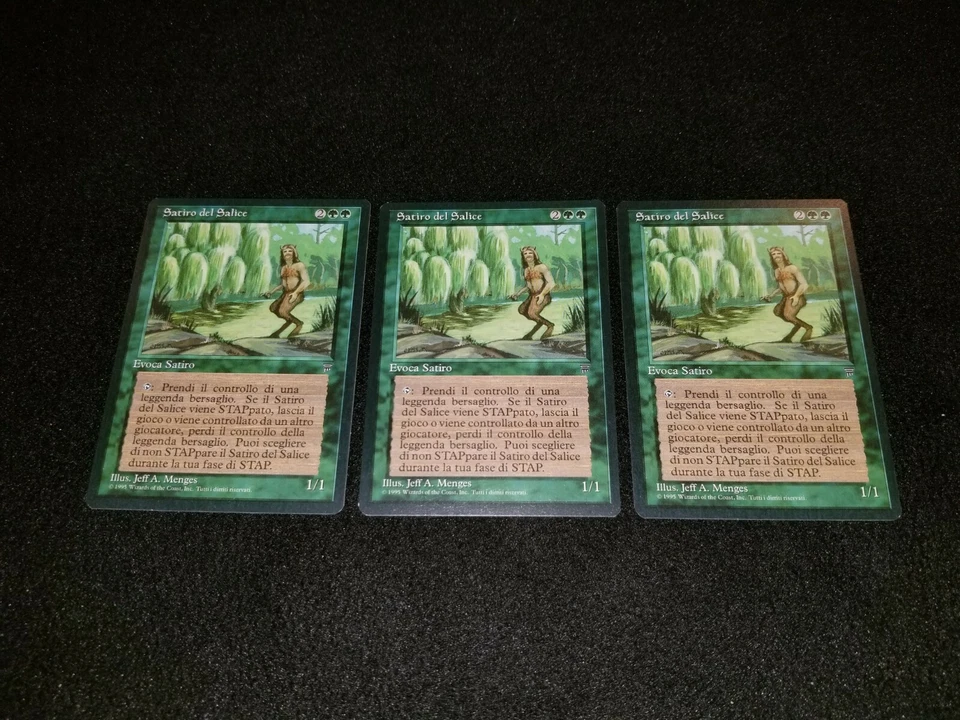 MTG 1x Legends green rare LP Italian FBB Willow Satyr - Reserved List - Image 1 of 2