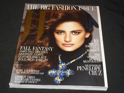2012 SEPTEMBER W MAGAZINE - PENELOPE CRUZ NICE FASHION FRONT COVER - O 12973 Foto 1 de 2