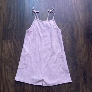 Zara Kids Ribbed Pink Girls Romper Size 4-5 - Picture 1 of 6