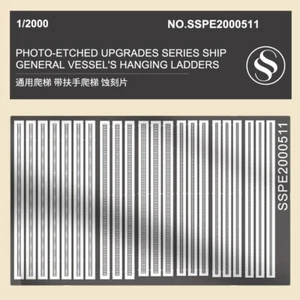 1/2000 PHOTO-ETCHED UPGRADES SERIES WWII IJN Vessel's Handrail & Ladder Railing - Bild 1 von 3