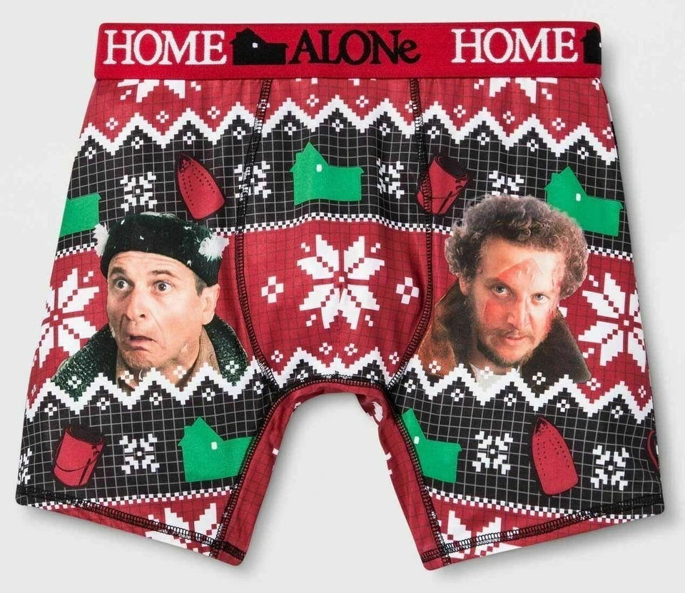 Home Alone Christmas Underwear Bandits Harry Marv Men's Boxer Briefs Ugly S