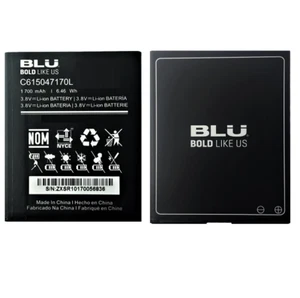 BLU Dash L4X D0050uu D050LL Original OEM battery C615047170L 1700mAh 6.46Wh - Picture 1 of 5
