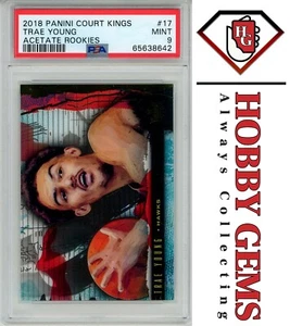 TRAE YOUNG PSA 9 2018-19 Panini Court Kings Rookies Acetate RC #17 C1 - Picture 1 of 2