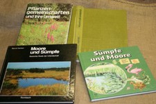 5 Fachbücher Moore Sumpf Pflanzengesellschaften Moor Ökosysteme Naturschutz DDR 