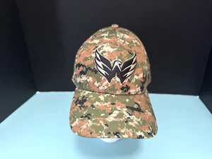 Washington Capitals Hat Fanatics Digital Green Camo NHL Adjustable Cap - Picture 1 of 11