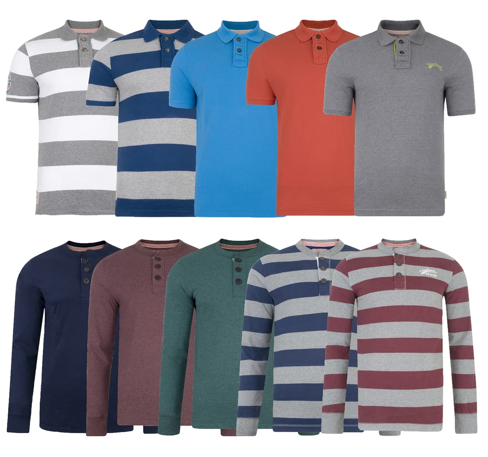 Tokyo Laundry Nuevo Hombre Manga Larga y Corta Polo y Henley Jersey Prendas para el torso Foto 1 de 1