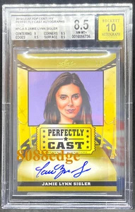 2014 POP CENTURY PERFECTLY CAST AUTO:JAMIE LYNN SIGLER #1/1 BGS 8.5 AUTOGRAPH 10 - Picture 1 of 14