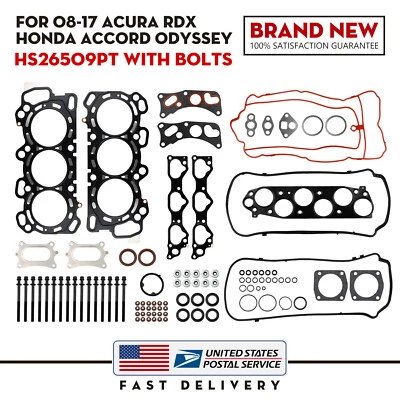 Juego de pernos de junta de culata HS26509PT MLS aptos para Honda Crosstour 2012-2015 3,5 L V6 Foto 1 de 4