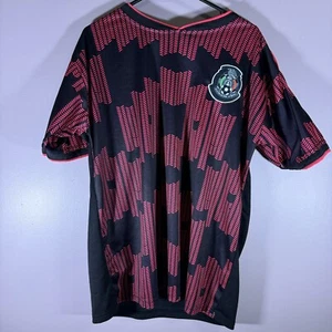 MEXIKO NATIONALMANNSCHAFT Fußball Shirt Rundhals kurz SLV rot schwarz Gr. LG - Bild 1 von 4
