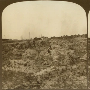 China, Tianjin: Antique Grave Yard  - Old Stereoview Photo - Picture 1 of 4