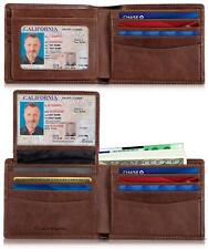 2 ID Window Wallet for Men RFID Blocking Leather, Bifold Top Flip, Extra Capa...