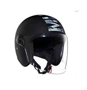 Adatto per casco aperto Royal Enfield COOPTER MIMETICO STAMPATO MLG" - NERO O... - Foto 1 di 6