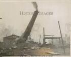 1925 Press Photo 60-year-old chimney being razed at John C Orr Boiler House NY