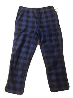  Pantalones para dormir de salón de vellón a cuadros azules para hombre - talla S NUEVO Fruit Of The Loom  Foto 1 de 3