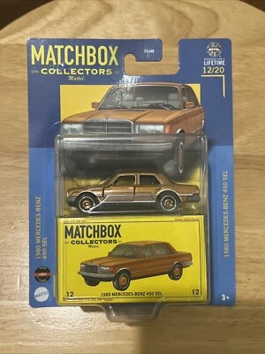Matchbox Collectors 1980 Mercedes-Benz 450 SEL 12/20 Orange - Image 1 of 4