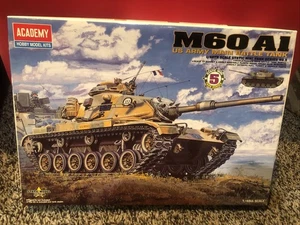 VINTAGE 2002 ACADEMY HOBBY MODEL KIT M60 A1 US ARMY MAIN BATTLE TANK 1/48 SCALE - Bild 1 von 3