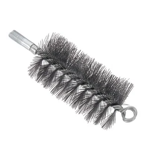 60mm OD Bore Brush,Steel Wire Chimney Cleaning Brush Round M12 Threaded - Picture 1 of 5