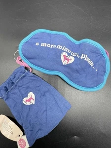 NUEVO Victoria’s Secret ROSA Vintage Ojo de Perro Cara Máscara para Dormir Azul RARO - Imagen 1 de 5