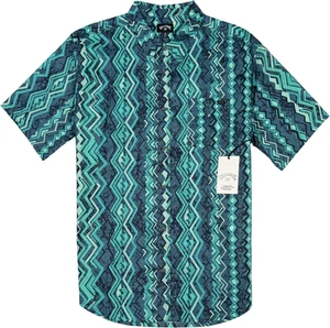 Billabong Sundays Shirt - NWT Mens Size Medium Blue / Turquoise - #47696-J10 - Picture 1 of 1