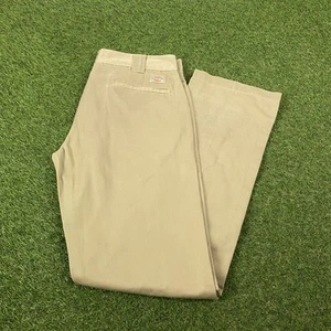 DICKIES Cargo Ropa de Trabajo Hombres Pantalones Marrón Regular Recto W32 L32 - Imagen 1 de 4