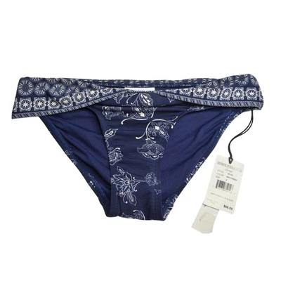 ROBIN PICCONE, Talla Pequeña, Azul Marino Oscuro y Blanco, Estampado y Cintura Fruncida Nuevo con Etiquetas $66 Foto 1 de 4