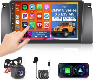 2+64GB Android 13 Car Stereo Carplay GPS Radio + Camera for BMW E38 E39 E53 X5 - Bild 1 von 7