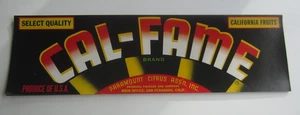 Wholesale Lot of 25 Old Vintage 1950's - CAL-FAME - Grape LABELS - San Fernando - Picture 1 of 1