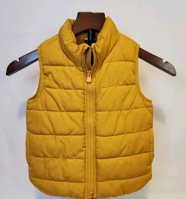 Gap Baby 3 Yr Puffer Cold CtrlVest Zipper Water Resistant  Rugby Gold EUC - Image 1 of 4